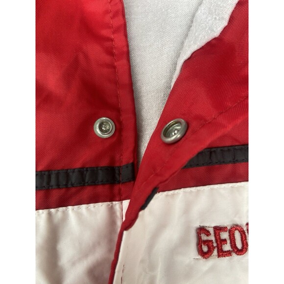 Vintage 70s Chalk Line Georgia Bulldogs UGA Lined Windbreaker Jacket M USA Made - Picture 12 of 16